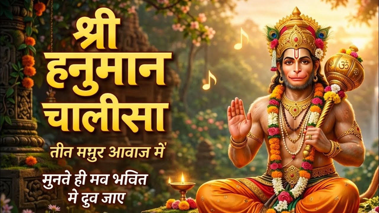 3 दिव्य आवाज़ों में हनुमान चालीसा 🙏 | इतनी प्यारी Hanuman Chalisa पहले कभी नहीं सुनी होगी | ram ji