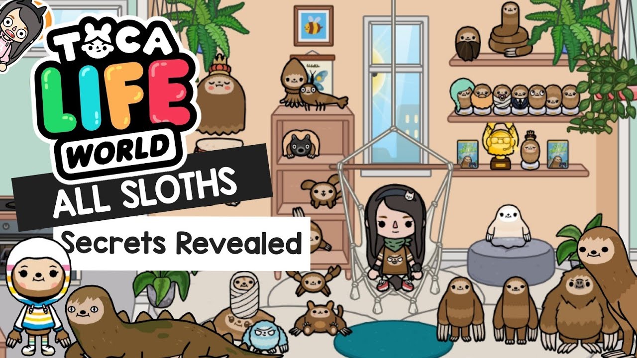 ALL SLOTHS COLLECTION IN TOCA LIFE WORLD