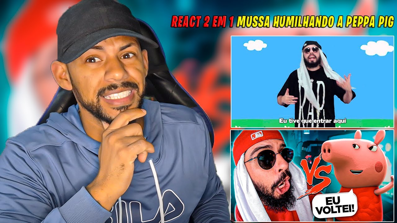 Peppa Pig Vs. Mussoumano | Batalha de Rap E A BATALHA FINAL DO MUSSOUMANO | REACT 2 EM 1