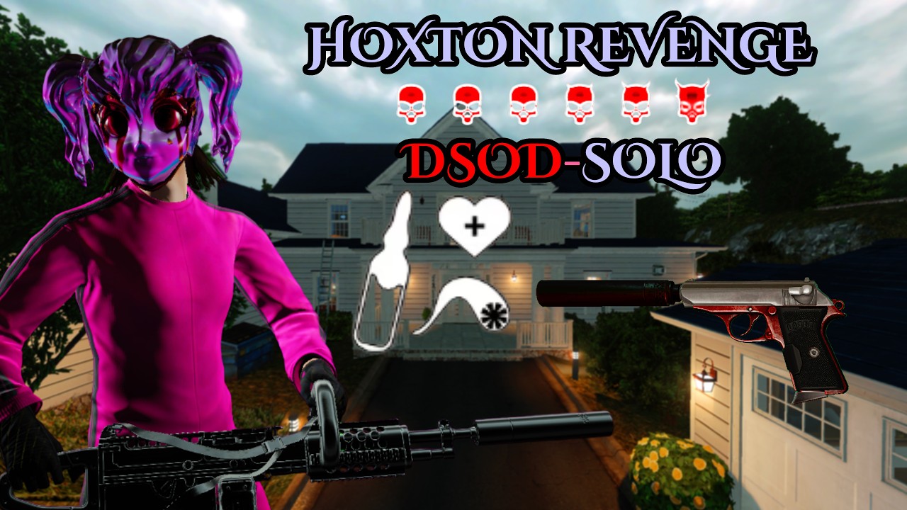PAYDAY 2 - Hoxton Revenge DSOD Solo | No AI, Downs, Uppers, 2nd Joker, Assets| Leech LMG Build