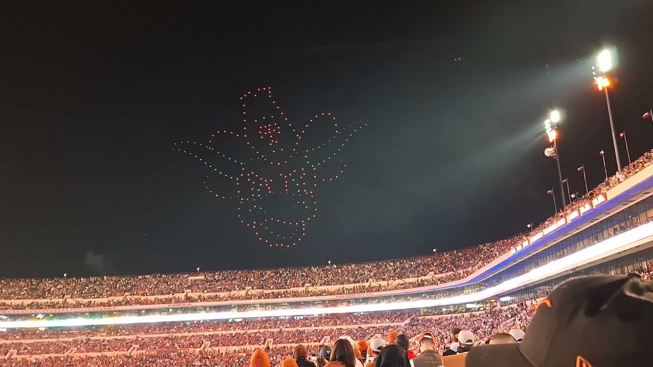 Texas Longhorns drone show 11/24/23 vs TexasTech