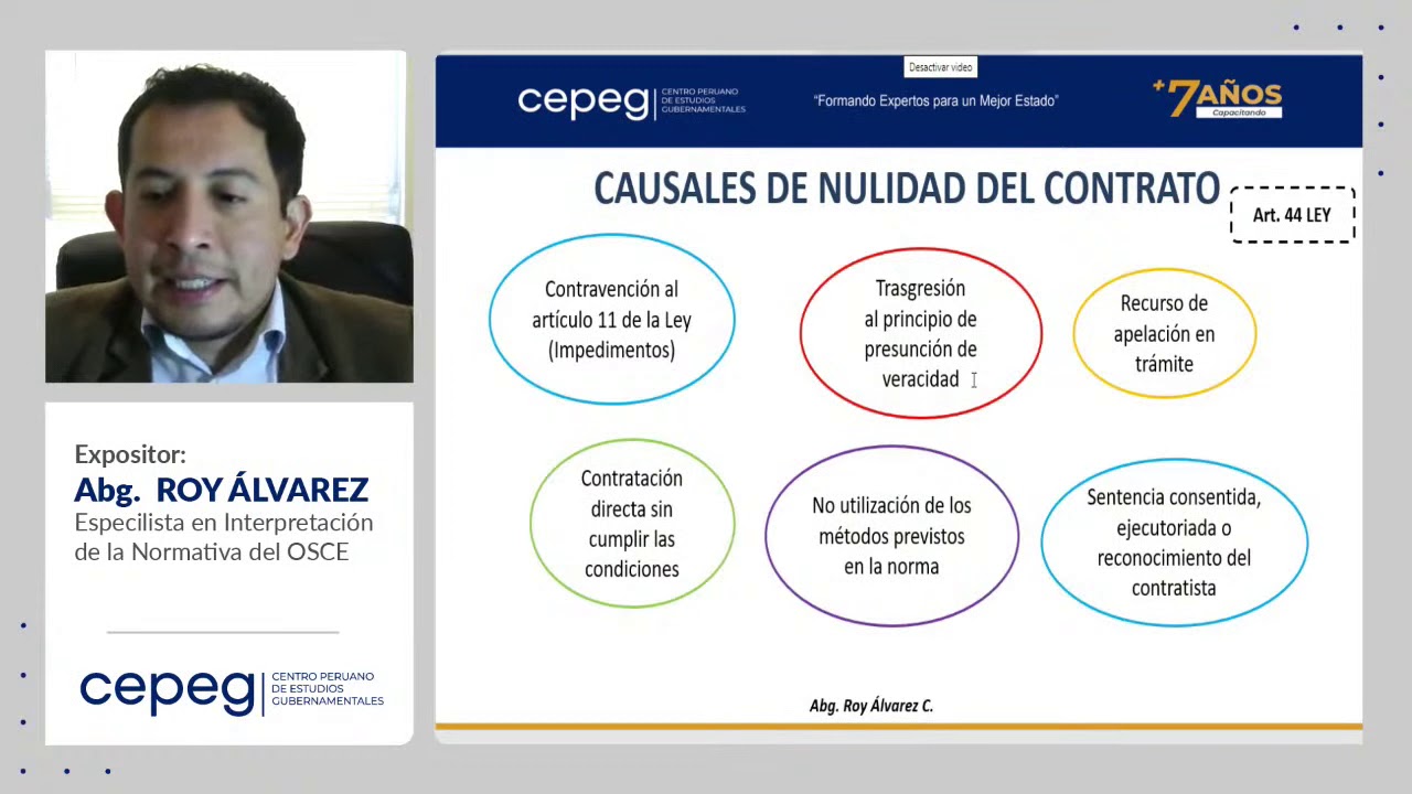 Seminario sobre Nulidad y Resolución de Contratos 27.06.2020 | CEPEG