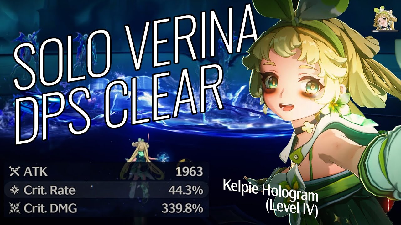 SOLO VERINA vs Kelpie Hologram - Wuthering Waves DPS Verina and Echo Build