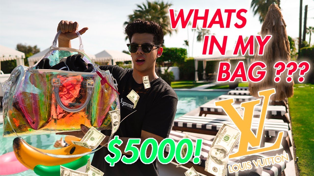 WHATS IN MY $5000 LOUIS VUITTON PRISM BAG ???