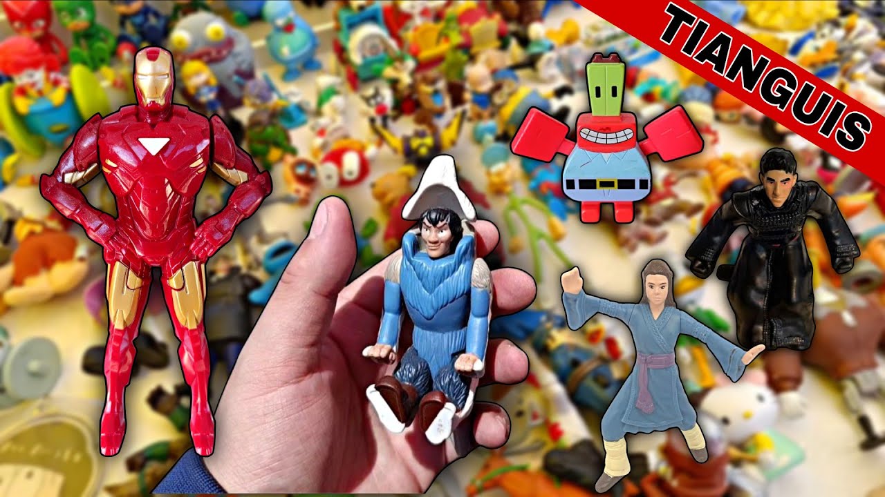 Buscando Juguetes en el Tianguis Encontré Buenas Figuras