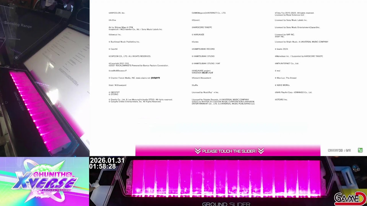 [CHUNITHM X-VERSE] 게임디 실시간 스트리밍/GAME D Live Streaming