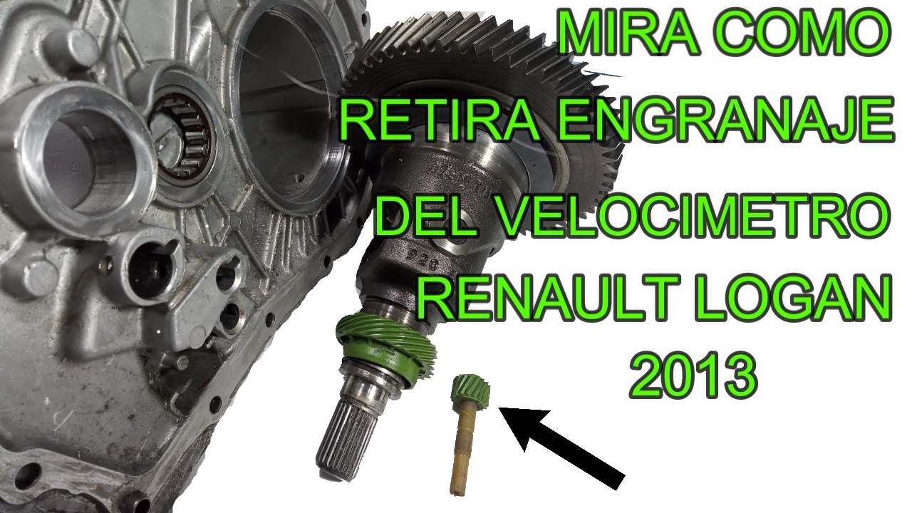 CÓMO RETIRAR EL ENGRANAJE DEL VELOCÍMETRO RENAULT LOGAN