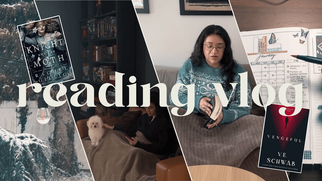 A Snowstorm, a Reading Vlog, and an Unrealistic TBR ☃️📚