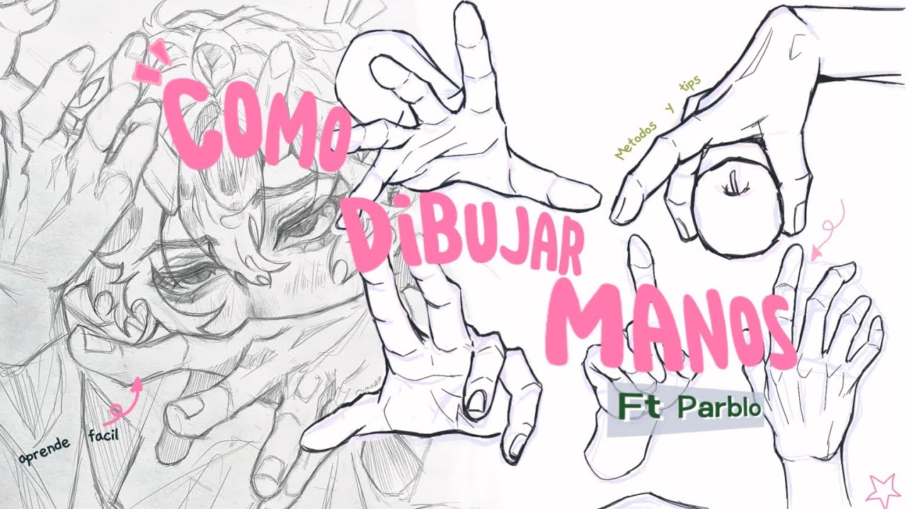 🌻🌿COMO dibujar MANOS !? Metodos + TIPS | How to draw HANDS |Parblo Coast16 Pro Gen2 ★