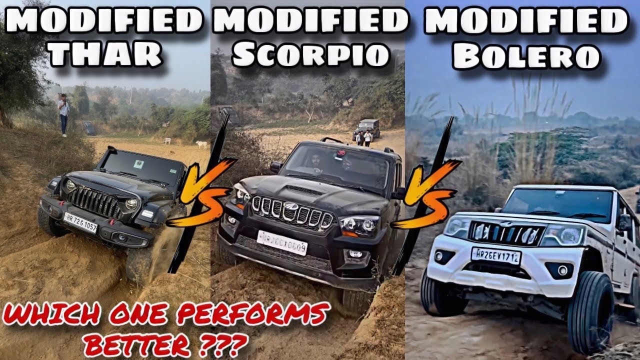 Thar Vs Scorpio Vs Bolero Off-roading Battle🔥| तीनों ही MAHINDRA के JAHAZ😎 है | Extreme Off-road😱