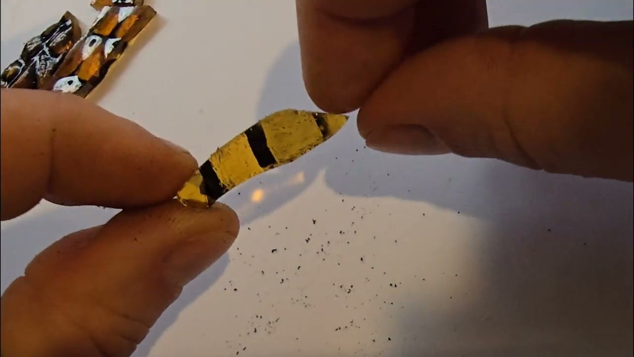 Applying Pebeo Glass Paint To The Backside of Stained Glass To Try Making Textures Stand Out