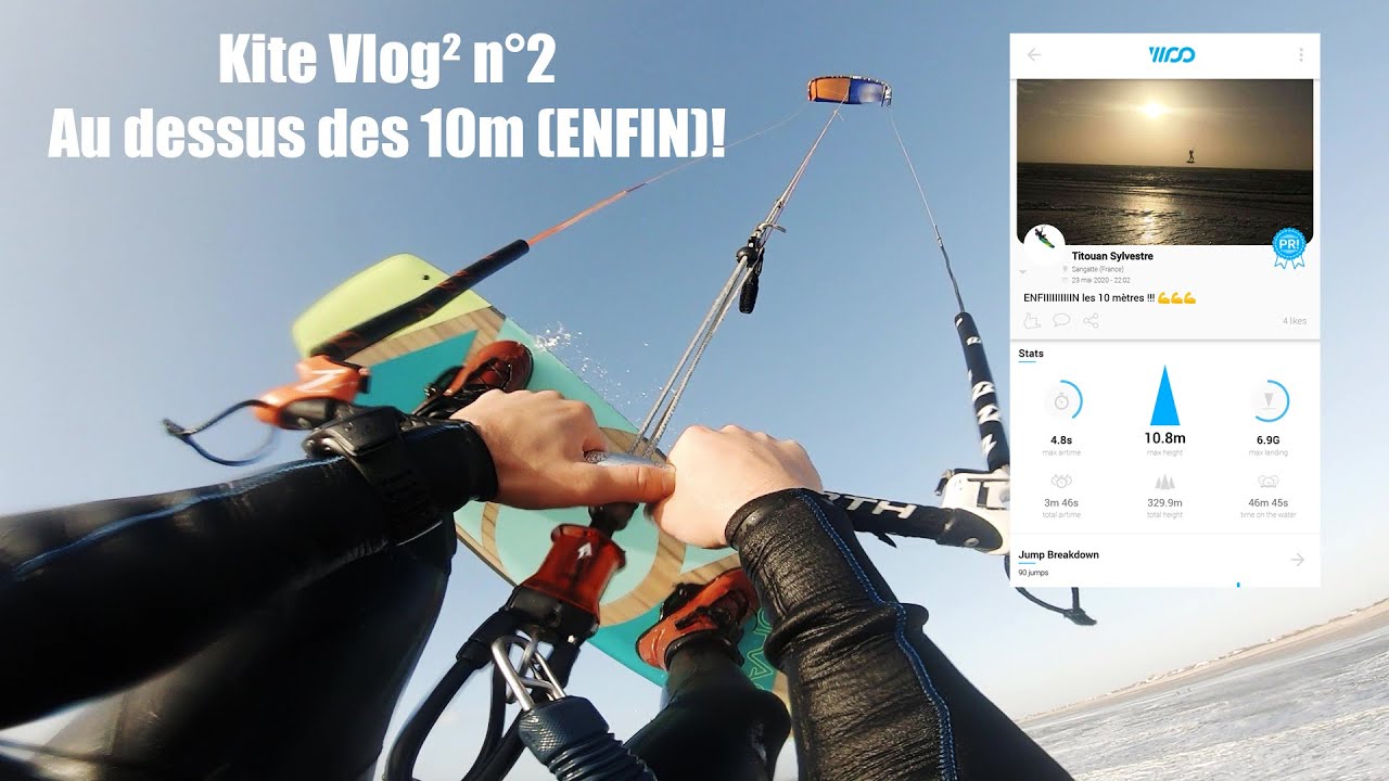 Kite Vlog² 2 - Enfin au dessus des 10 mètres - Sunset en Vegas 7m