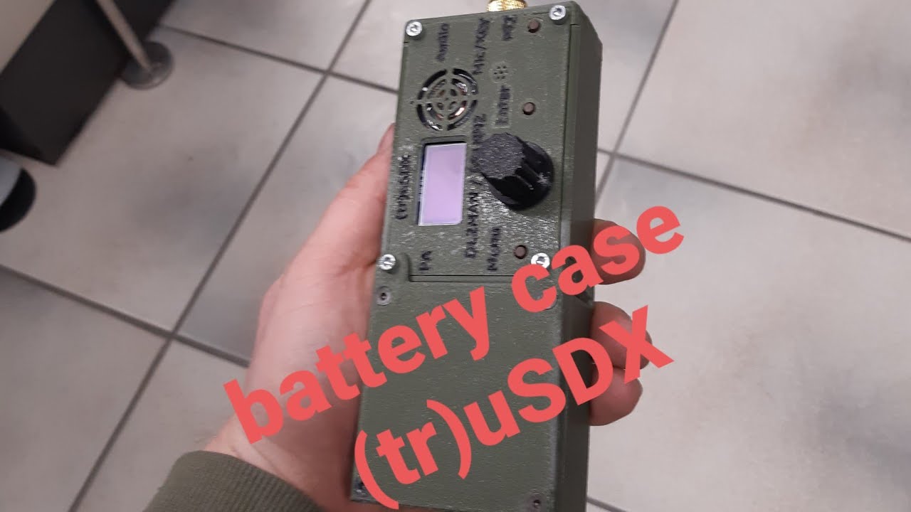 Ultimate battery case for (tr)uSDX-》a real SSB handheld now 😉