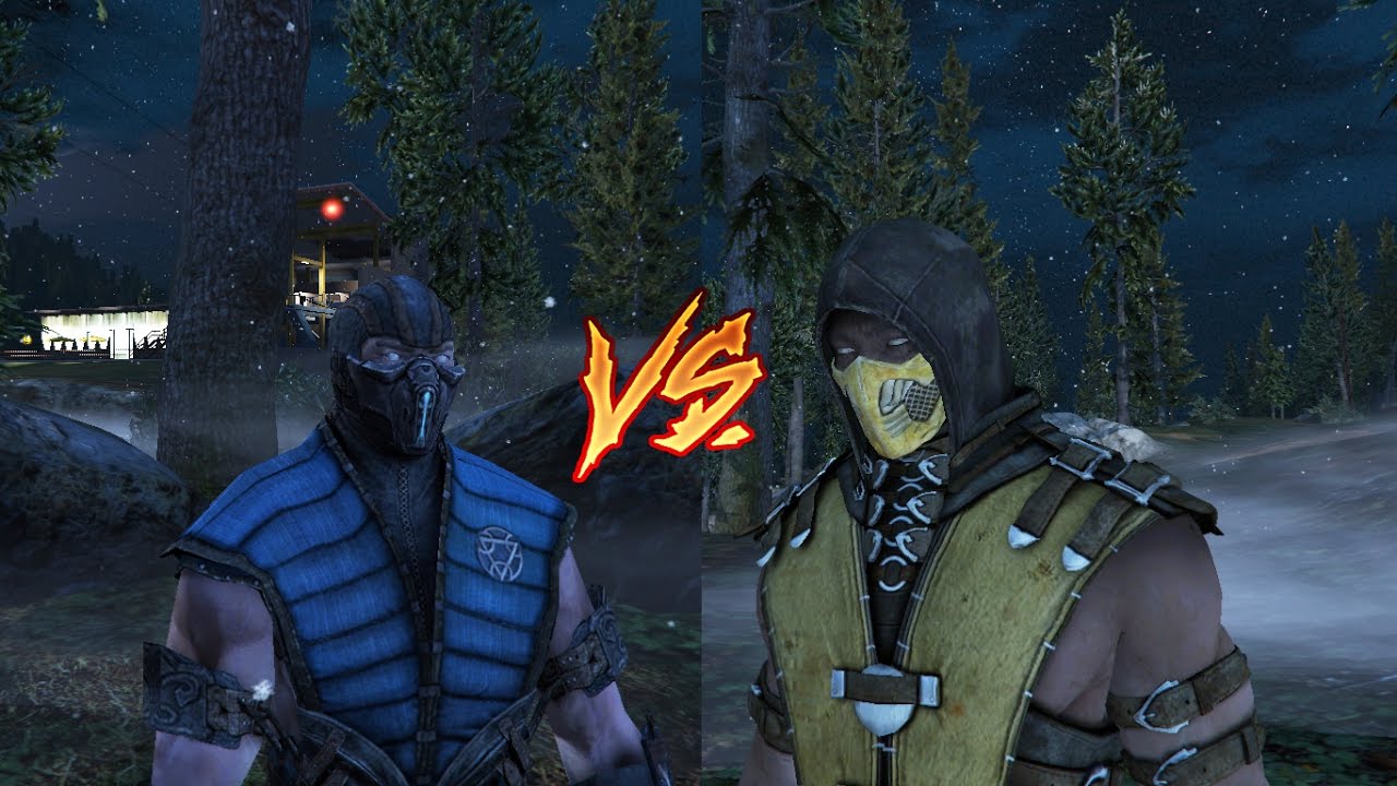 Scorpion VS SubZero - Mortal Kombat (GTA 5)