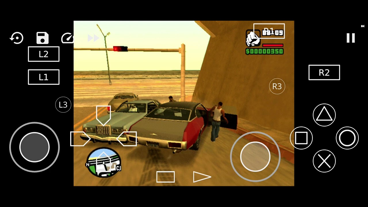 AETHERSX2 CONFIGURAÇÃO LITE⁵ GTA SA PS2 ISO (TESTE GAMEPLAY)