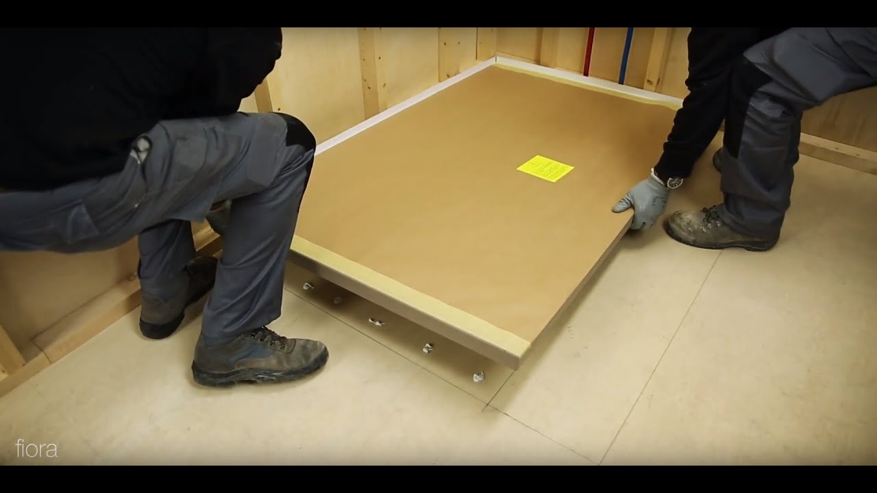 Fiora Shower base installation
