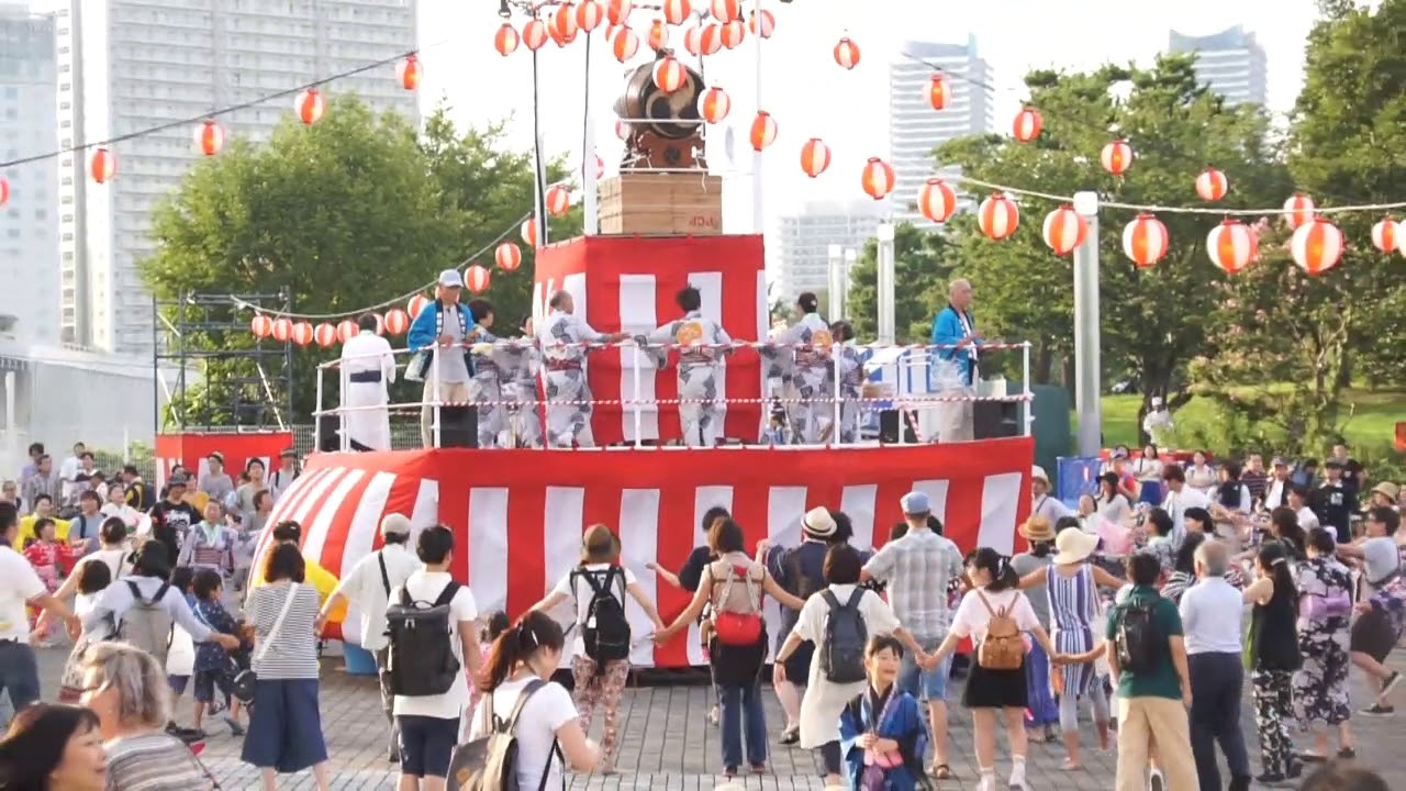 Yokohama Arameya Ondo during 2017 Minatomirai Bon Dance on Saturday, August 19, 2017