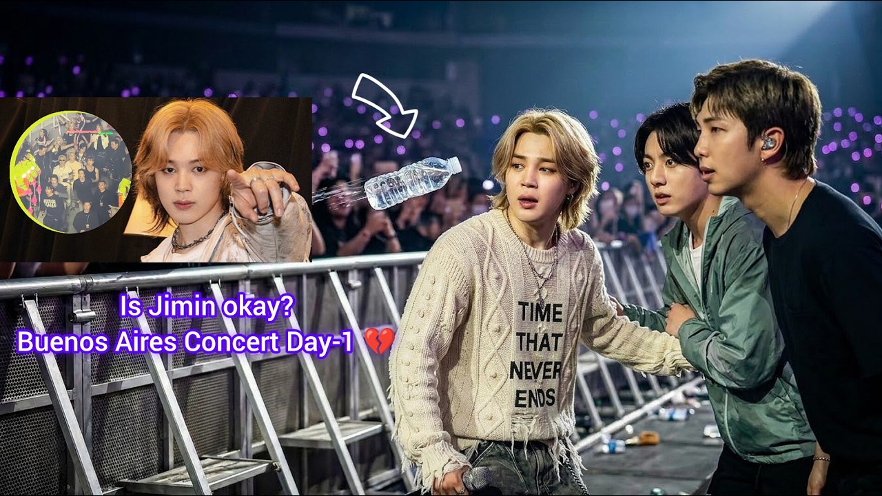 🔴 Jimin injured at Buenos Aires Concert Day-1💔 Army's outrageous reaction 