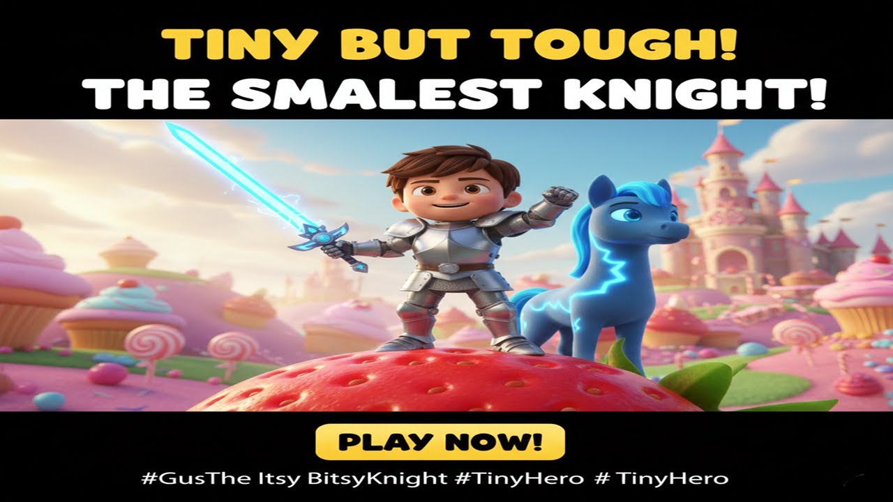 🛡️ Маленький герой, огромное приключение! Встреча с Гасом – крошечным рыцарем