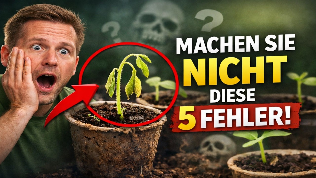 Samen gekeimt? Machen Sie jetzt NICHT diese 5 Fehler! (Anleitung für starke Jungpflanzen)