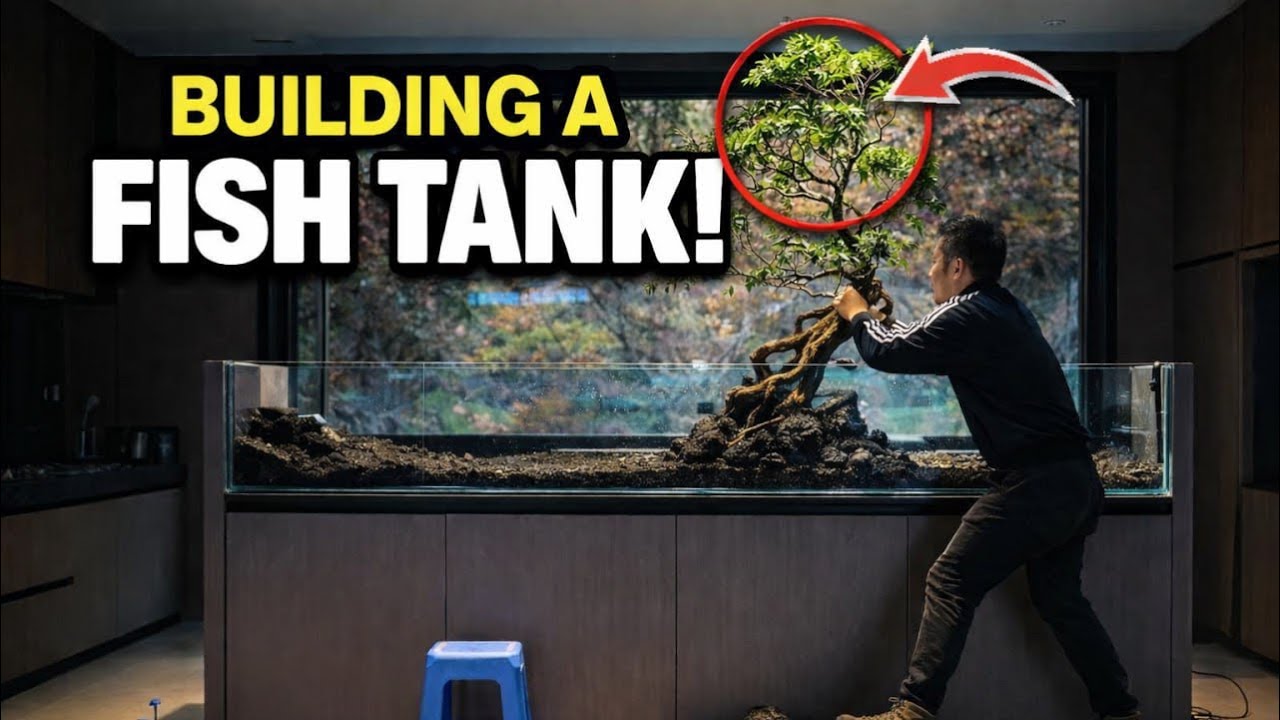 From Empty Tank to Masterpiece | Full Aquarium Build (No Talking)