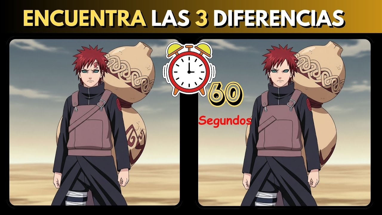 Reto visual ninja de Naruto ¡Solo para expertos!