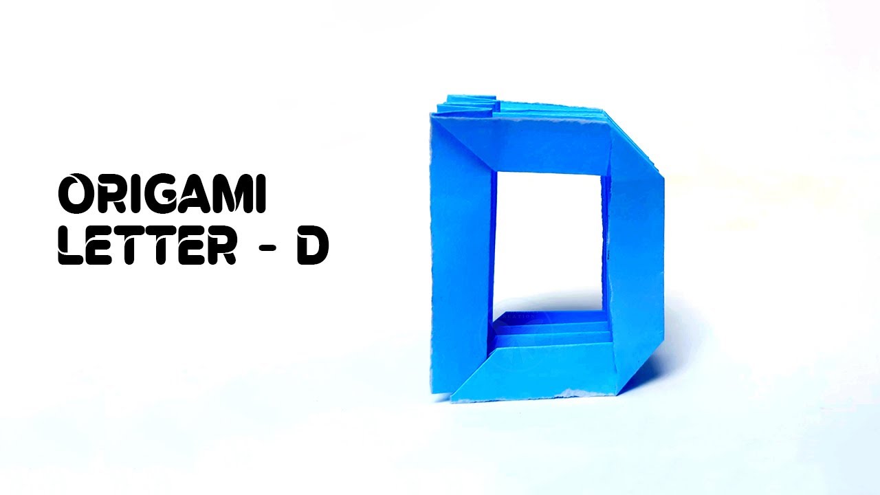 How to Make Easy Paper Letter D step by step | DIY Paper Letter Making | Origami Letter D