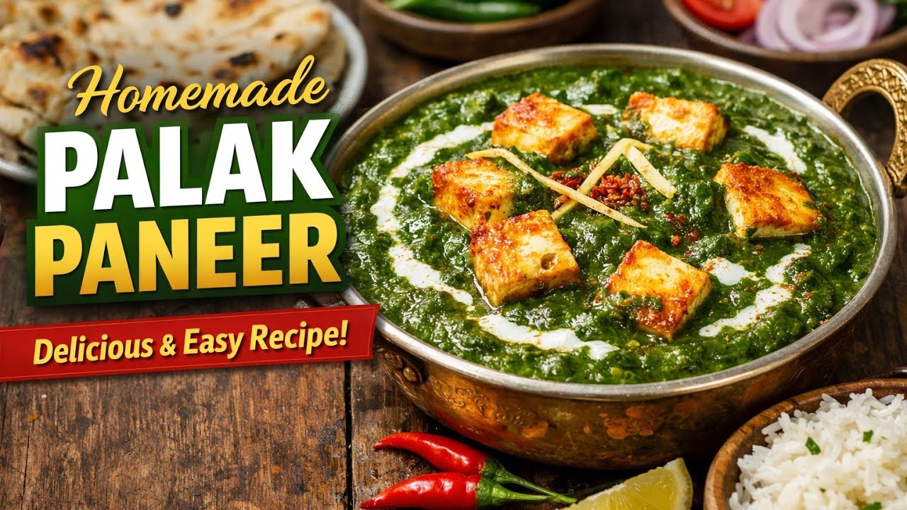 Palak Paneer Recipe 💚| Healthy + Tasty | Viral easy Recipe”