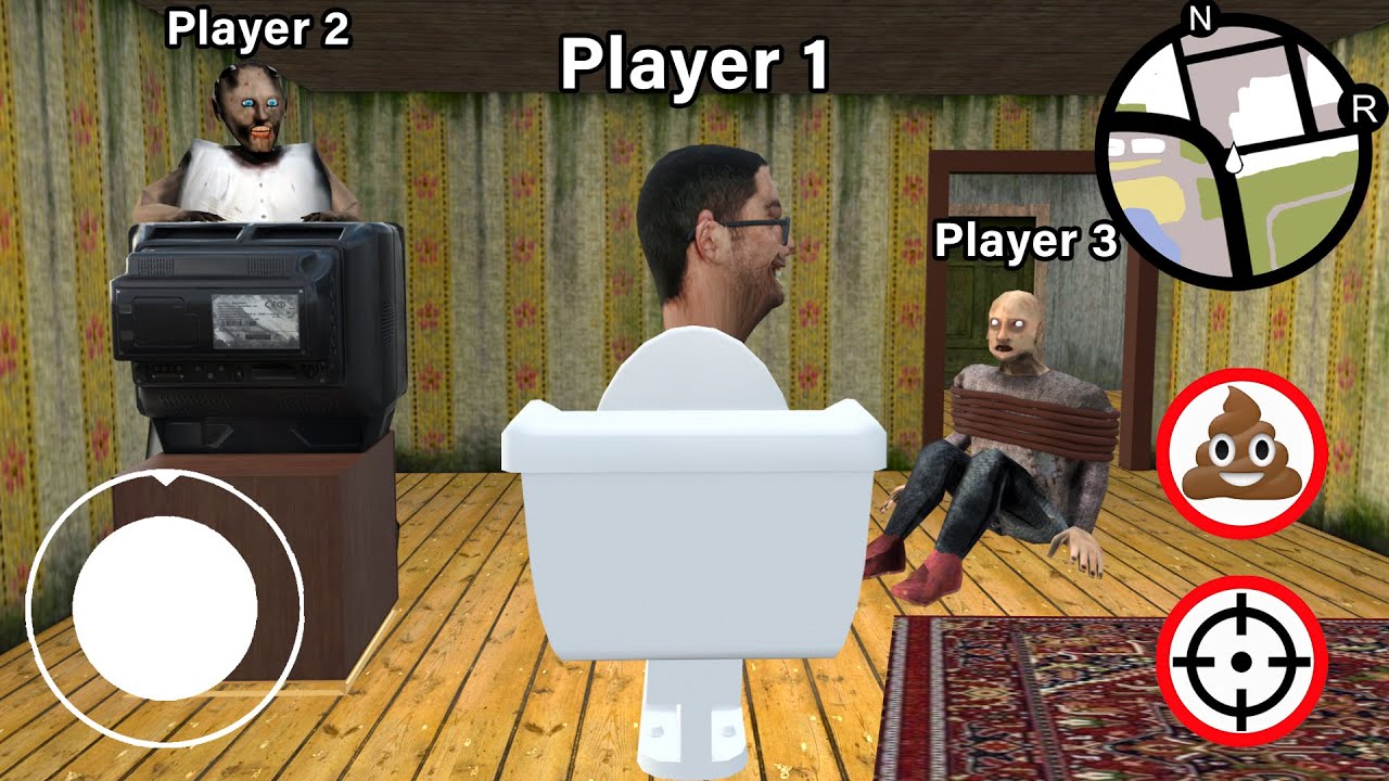 Playing as *skibidi toilet* in Granny house !! Granny vs Grandpa - funny horror animation (p.296)