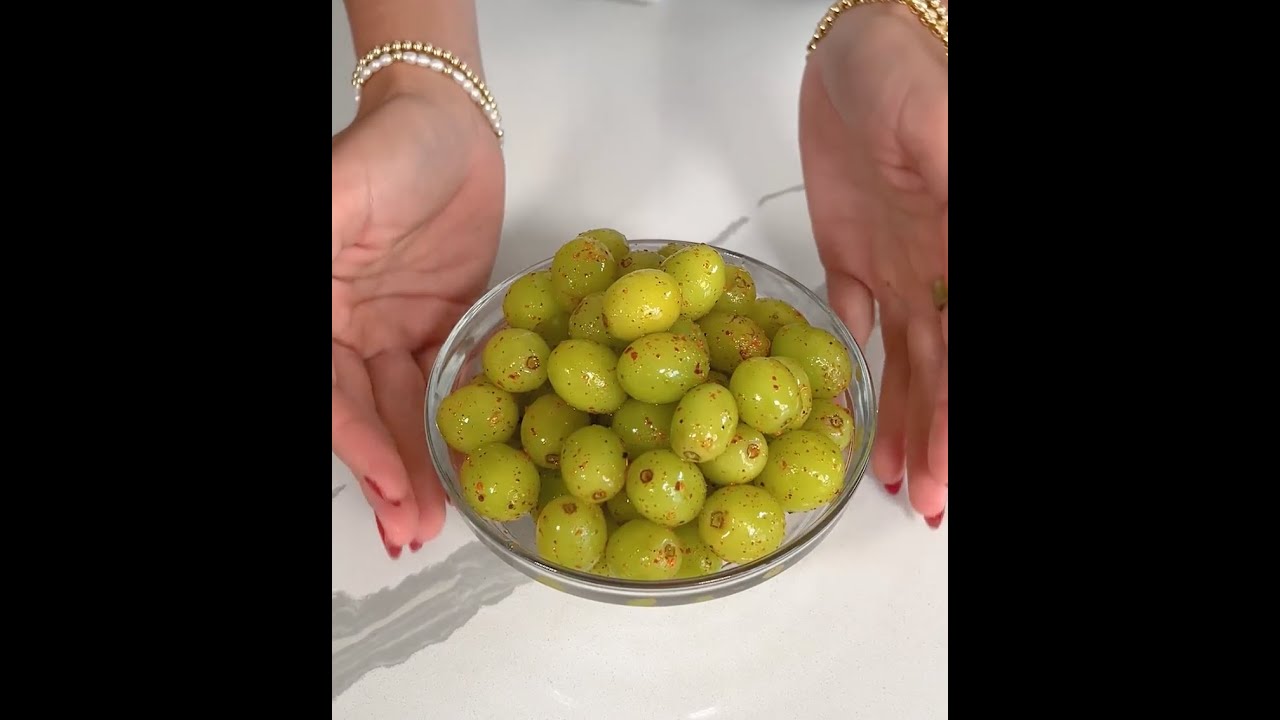 Frozen Tajin Grapes!