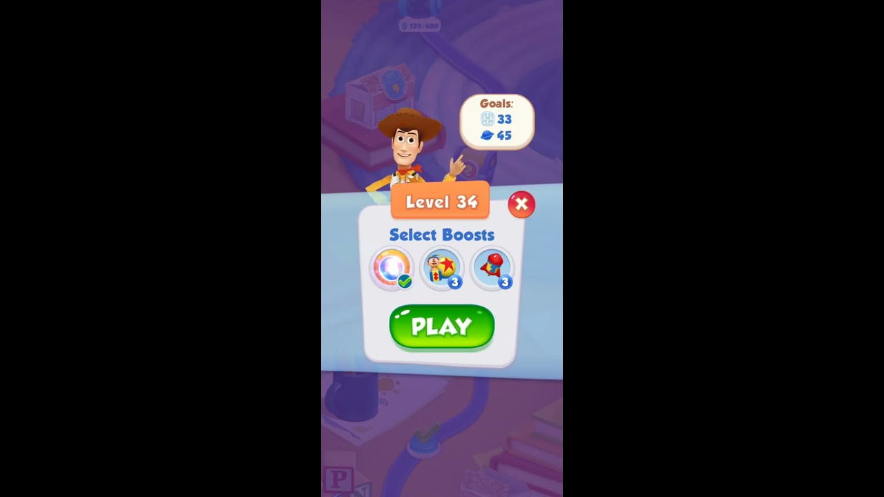 Toy Story Drop! Scene 1: Places Everyone! Level 31 - 40