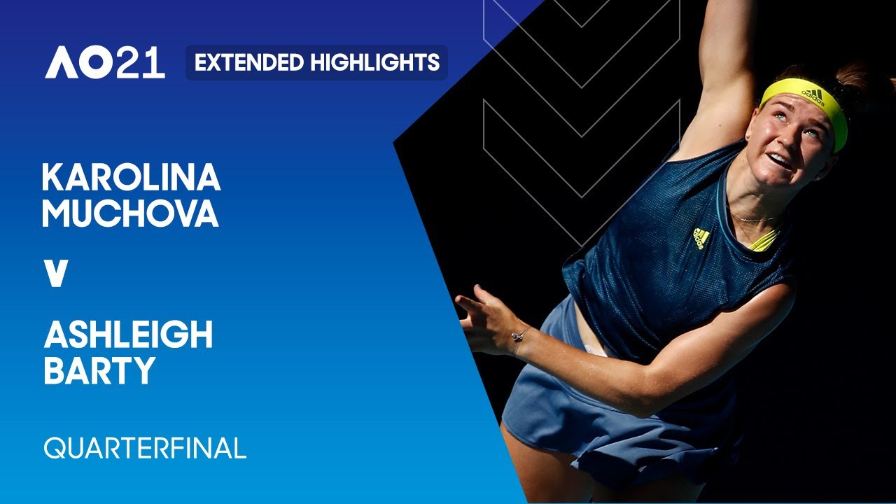 Karolina Muchova v Ashleigh Barty Extended Highlights | Australian Open 2021 Quarterfinal