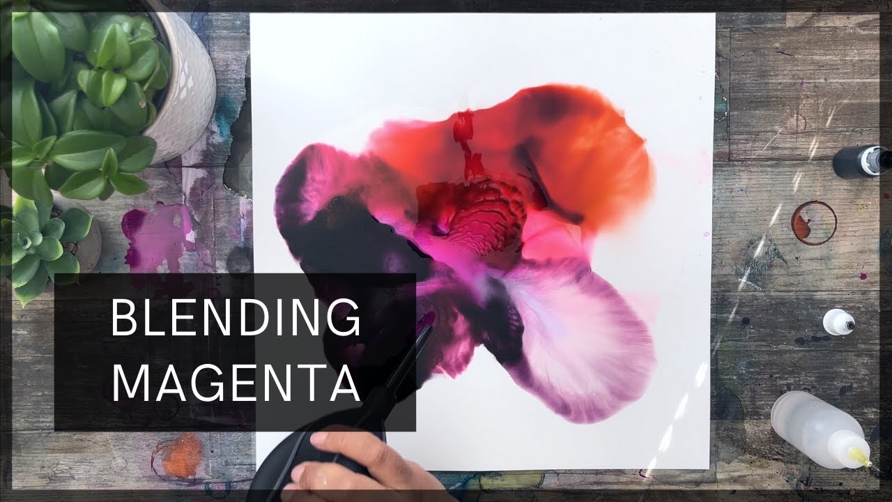 Alcohol Ink Painting || Circles, Flowers, and Blending!