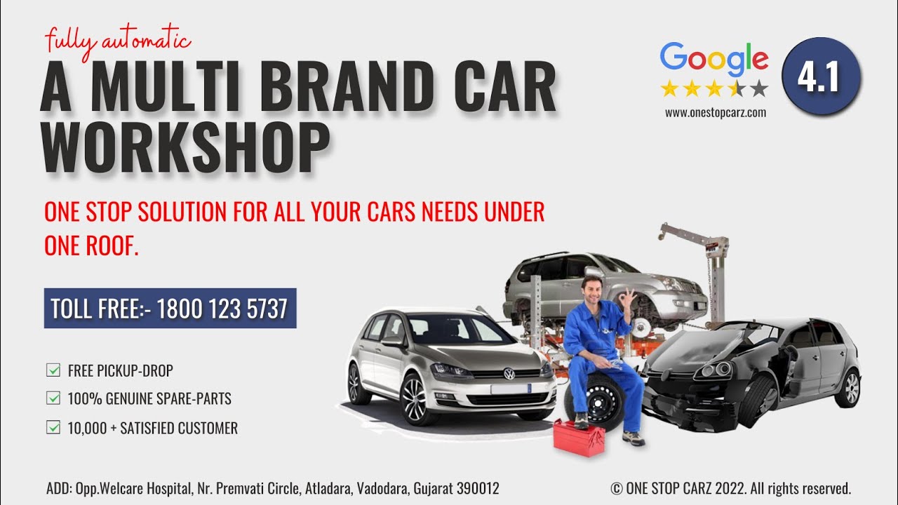 A MULTI BRAND CAR REPAIR & SERVICE WORKSHOP AT VADODARA