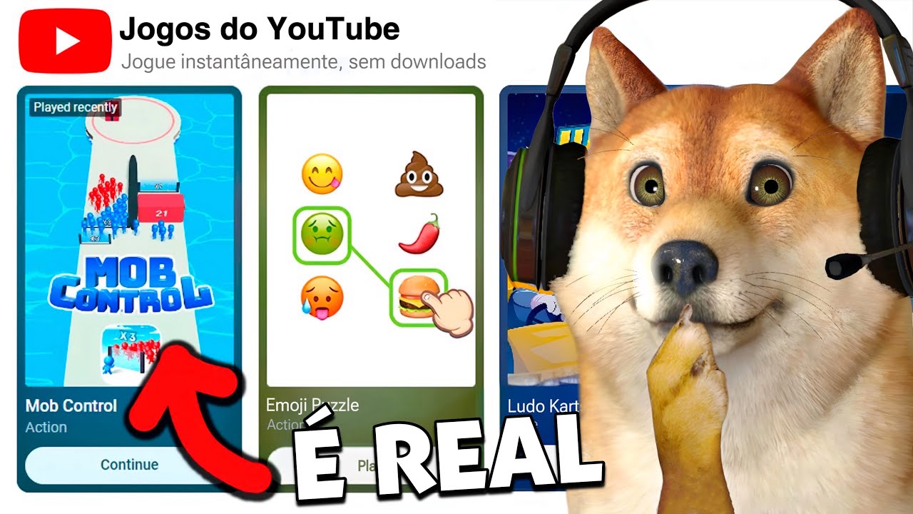 eu joguei os jogos SECRETOS do YouTube&hellip;