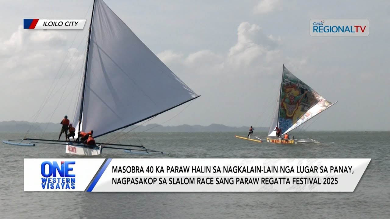 One Western Visayas: Masobra 40 ka paraw, nagpasakop sa slalom race sang Paraw Regatta Festival 2025