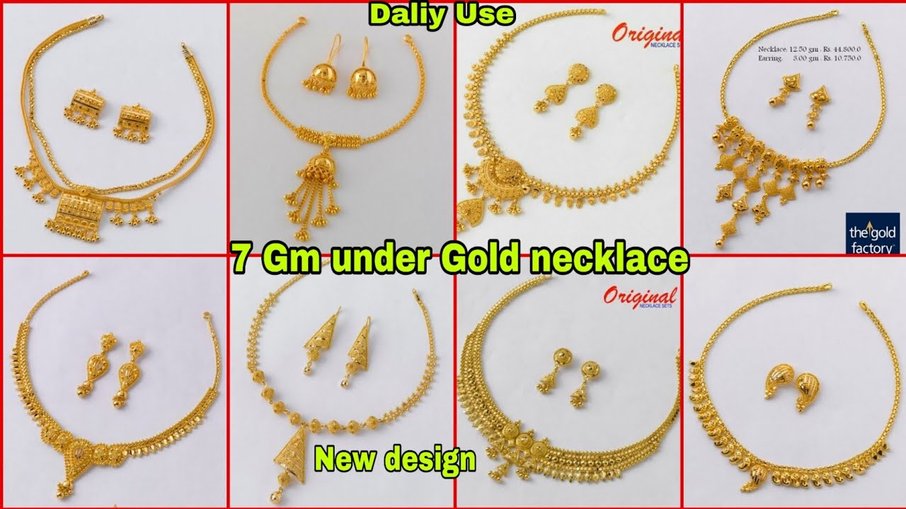 very light weight gold necklace|22 carat - 5 grams