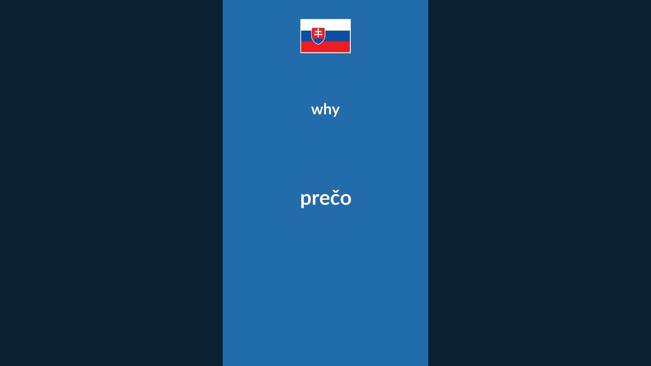 Basic Slovak Question Words