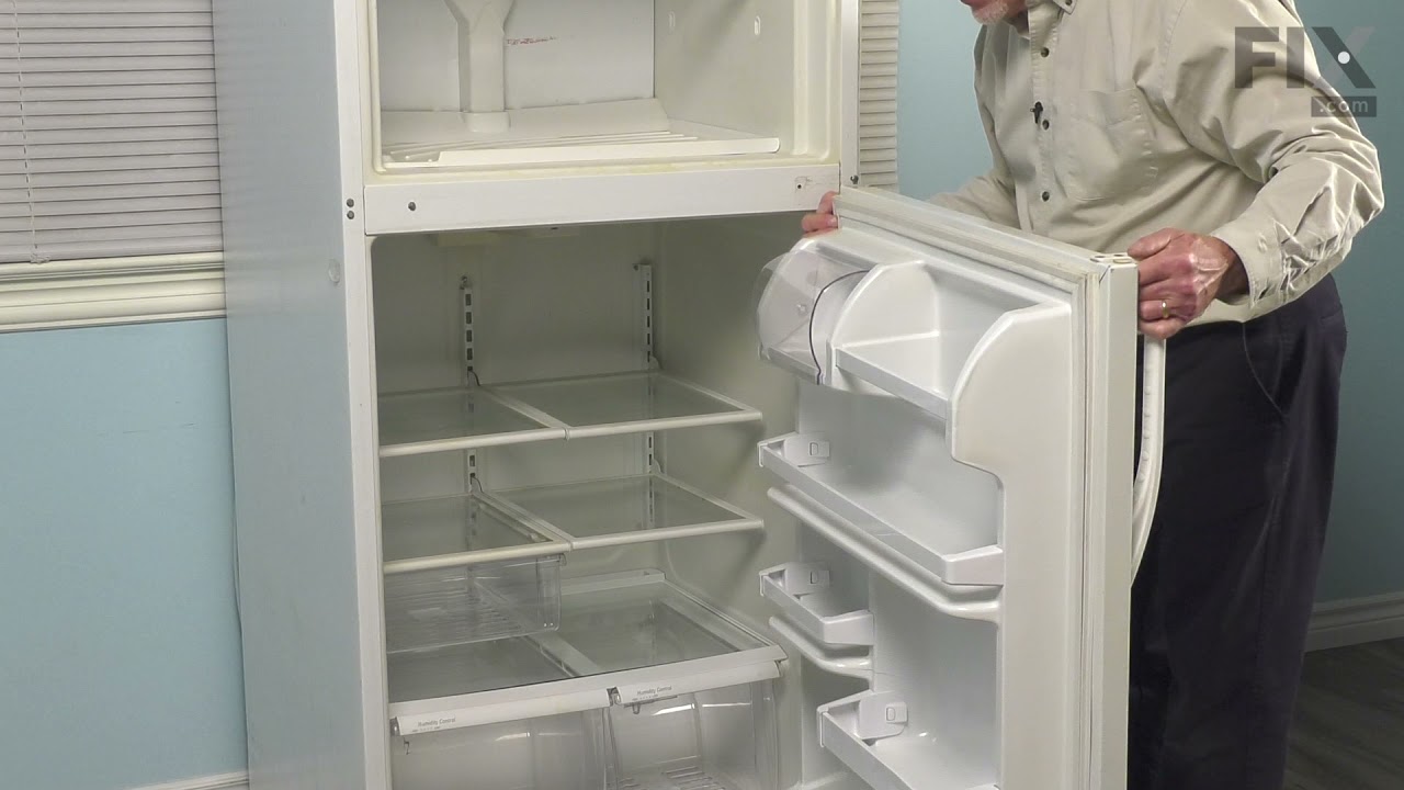 Whirlpool Refrigerator Repair - How to Replace the Bottom Door Hinge w/Pin