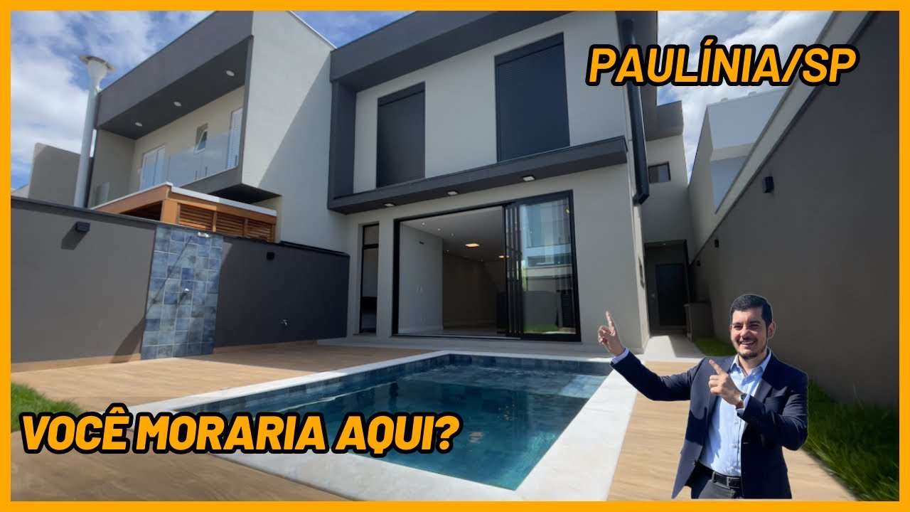 CASA À VENDA EM CONDOMÍNIO EM PAULÍNIA 3 SUÍTES + PISCINA