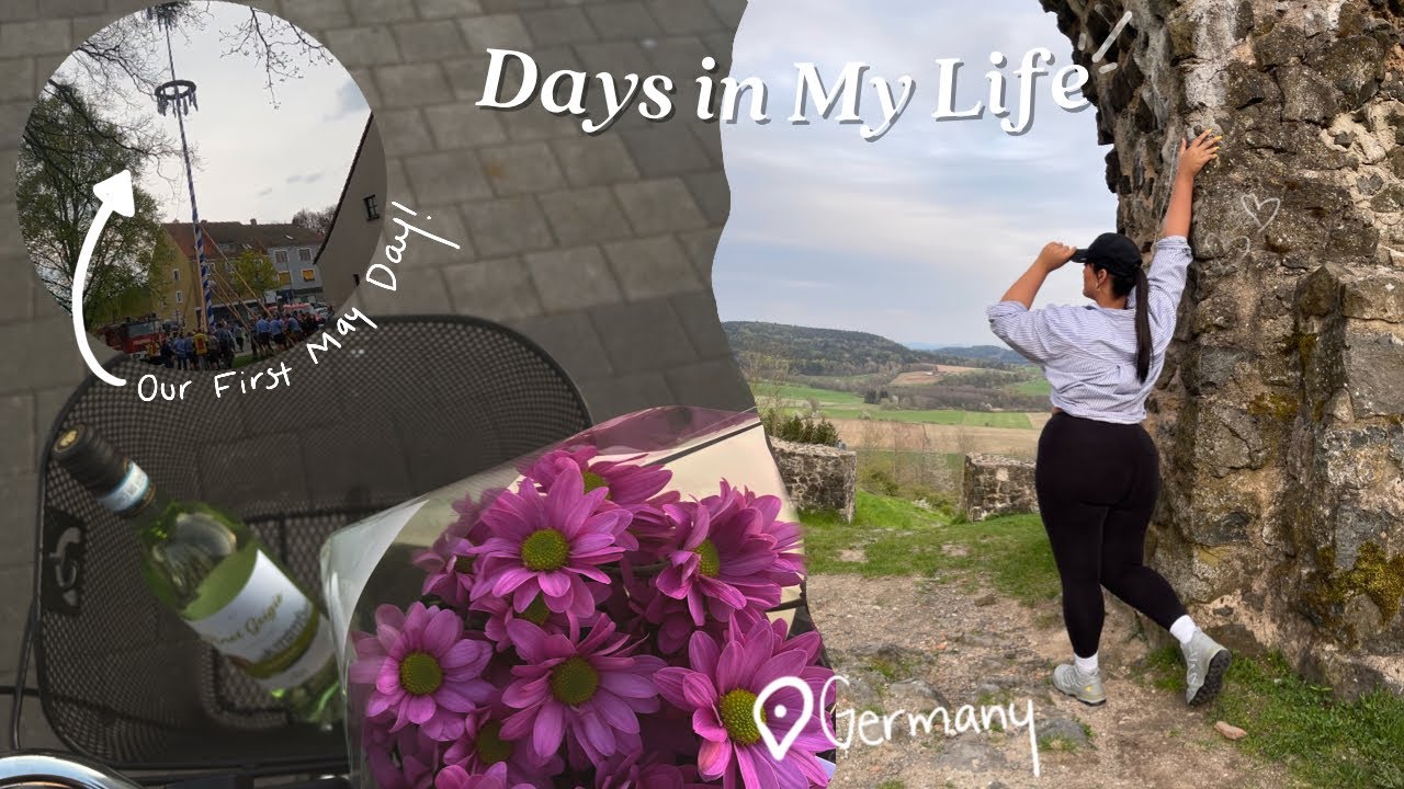 days in my life: grocery shopping, hiking castle ruins, & our first may day in germany!
