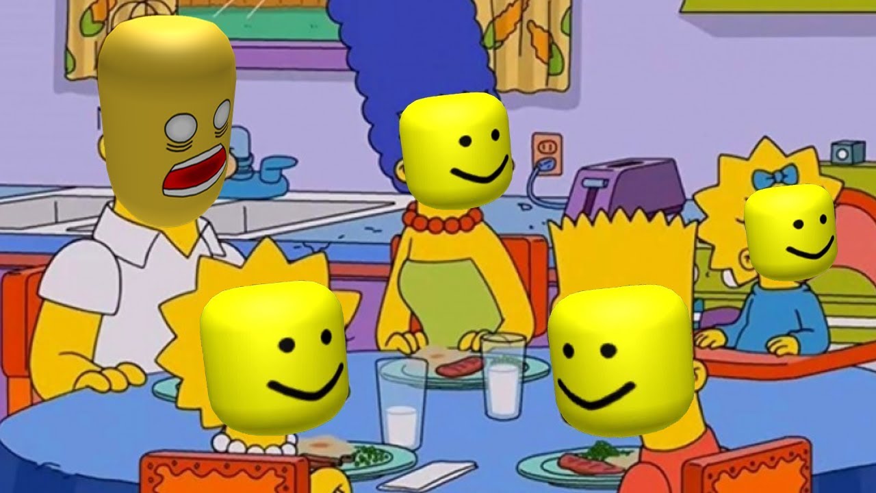 The Simpsons intro but with the Roblox death sound