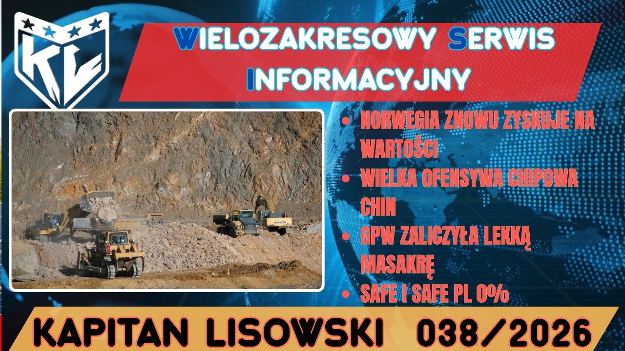 WSI 038(05.03.26). Norwegia znowu zyskuje na wartości,Chiny robią ofensywę chipową. Kapitan Lisowski
