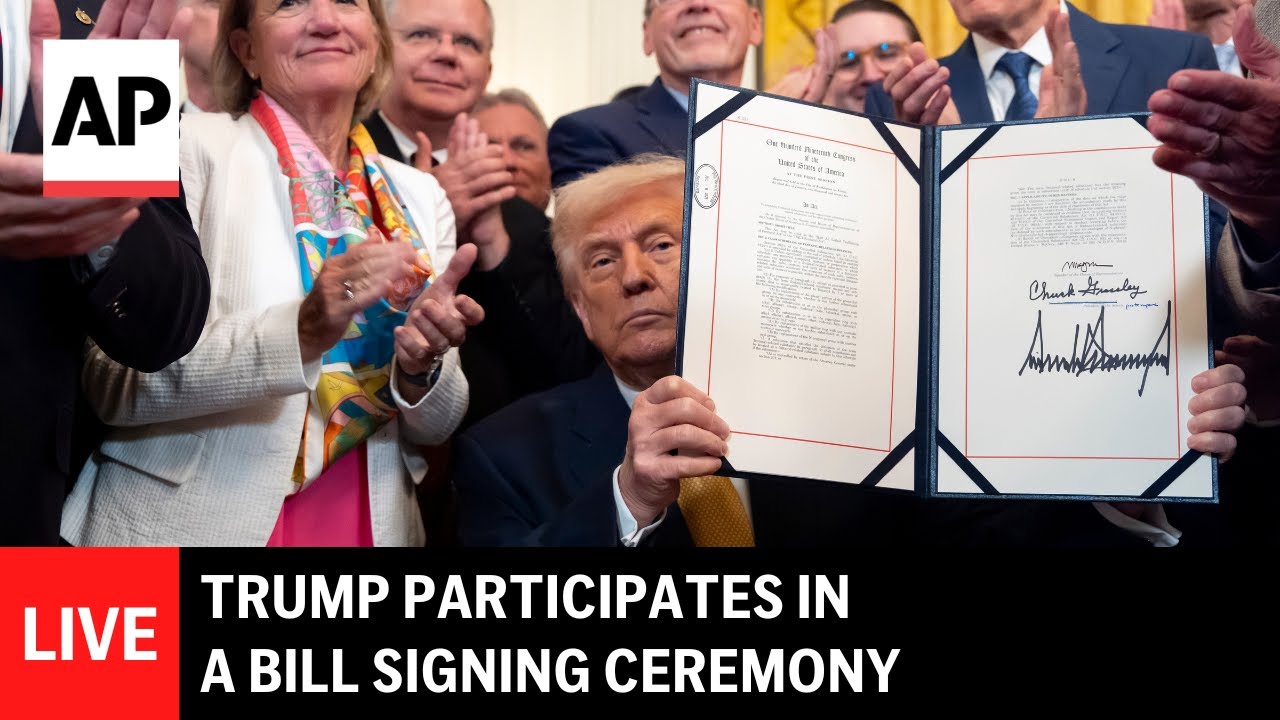 NA ŻYWO: Trump bierze udział w ceremonii podpisania ustawy