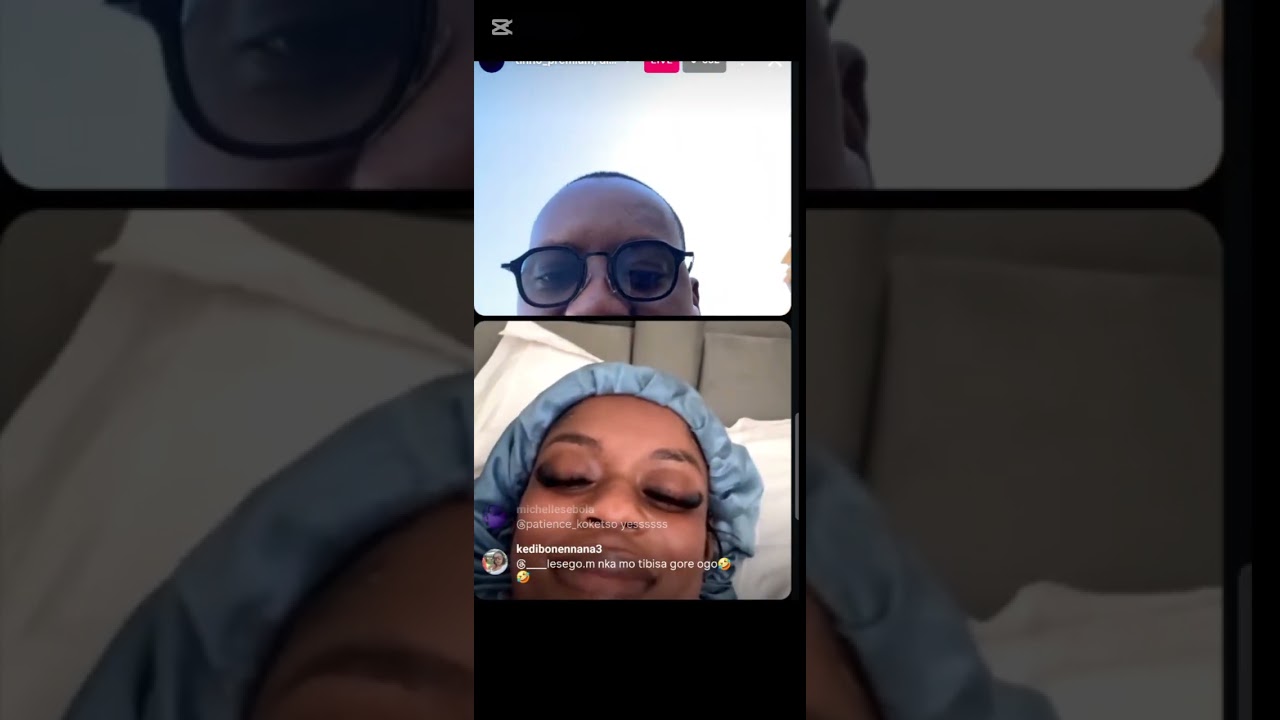 Another IG live of Dineo Moloisane and her Man talking marriage 💑