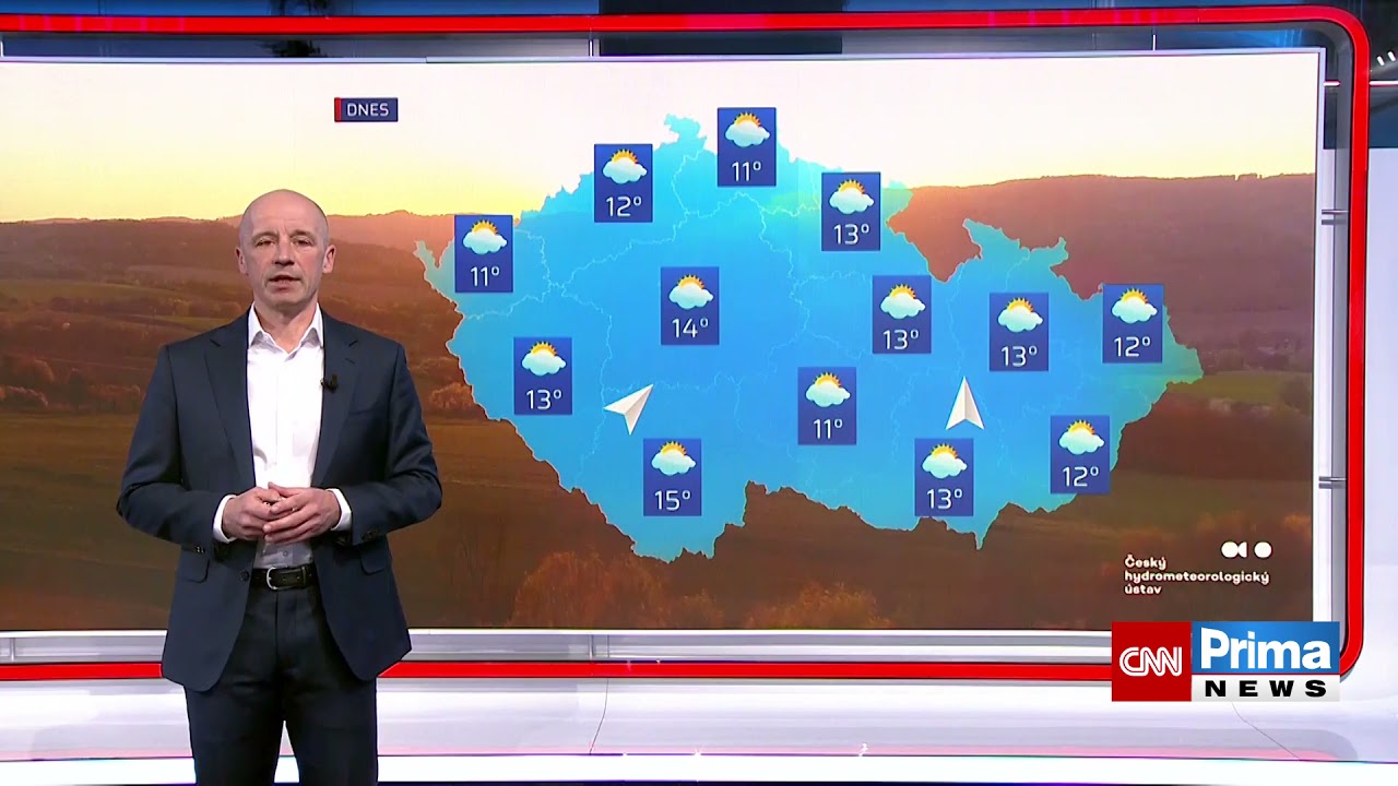 Předpověď počasí 9.4.2021 - CNN Prima NEWS