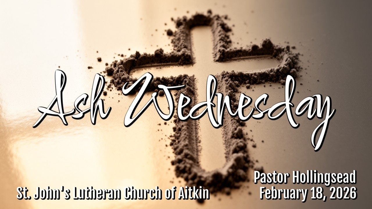 St. John’s Lutheran Church of Aitkin, MN - Ash Wednesday 2026