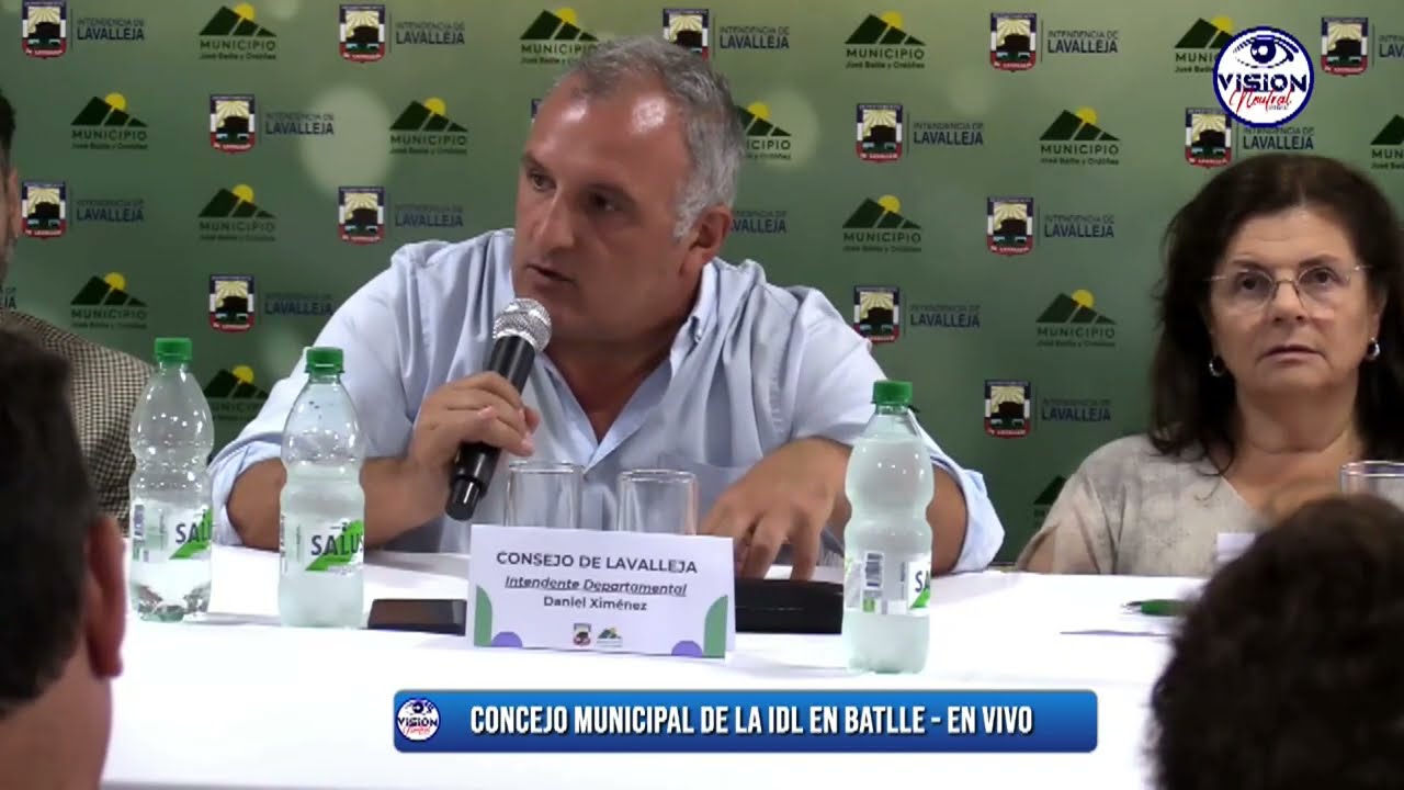 Concejo de la IDL en Batlle - Apertura por Alcalde Conrado Da Cunha e Intendente Dr. Daniel Ximénez