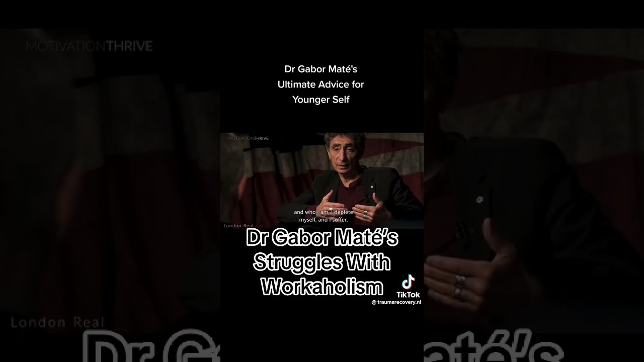 Gabor Mat&eacute; Discussing His Struggles With Workaholism. #mentalhealth