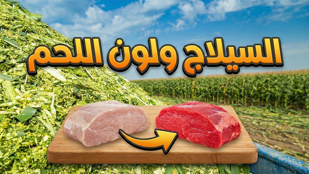 السيلاج ولون اللحم